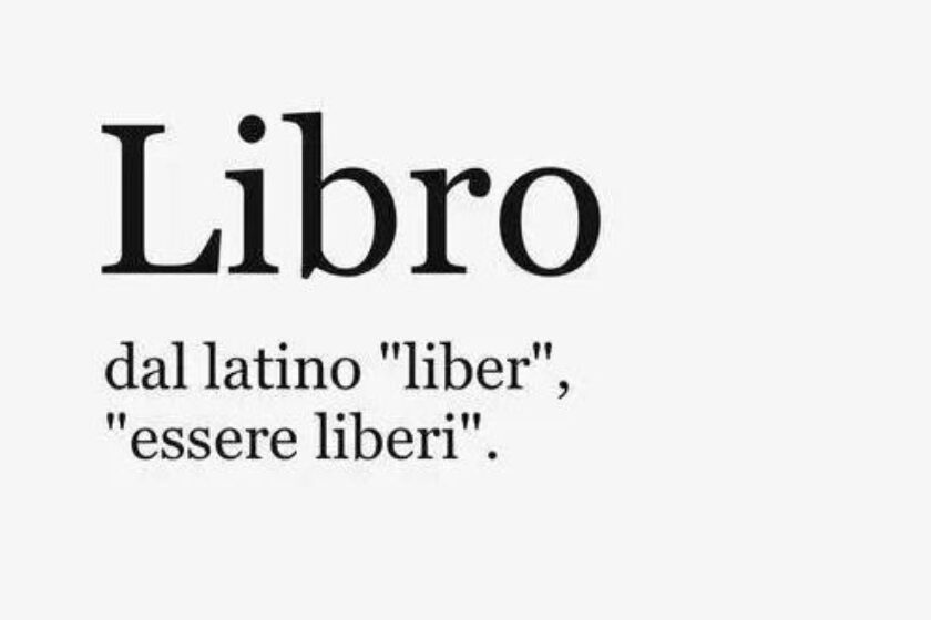 Libro dal latino "liber","essere liberi"